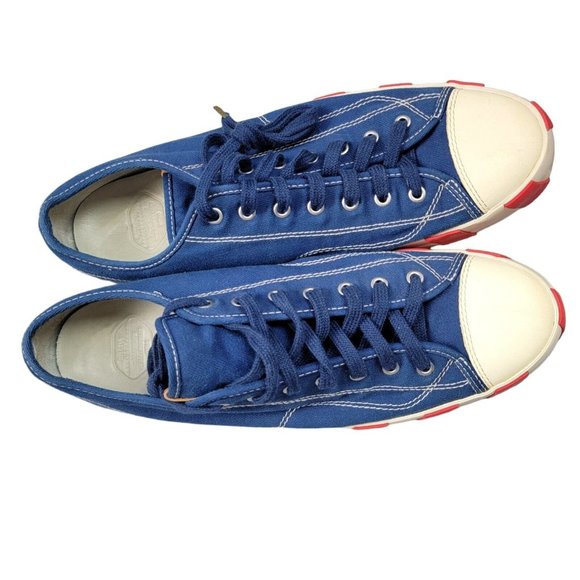 VISVIM Blue Skagway Lo Stripes Sneakers BTS Multicolor Men's Size 12 - Picture 4 of 10